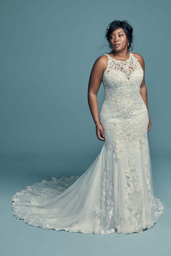 Kendall Lynette Plus Size Wedding Dress from the Maggie Sottero Lucienne Fall 2018 Bridal Collection