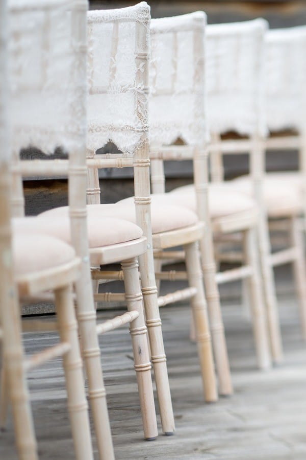 Lace Hood Chiavari Chair Decoration