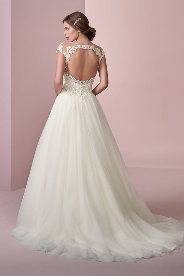 Back of Lois Wedding Dress from the Rebecca Ingram Camille Fall 2018 Bridal Collection