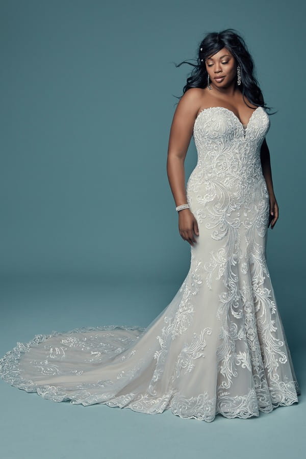 Luanne Plus Size Wedding Dress from the Maggie Sottero Lucienne Fall 2018 Bridal Collection