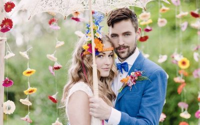 Colourful Floral Wedding Styling with a Boho Vibe