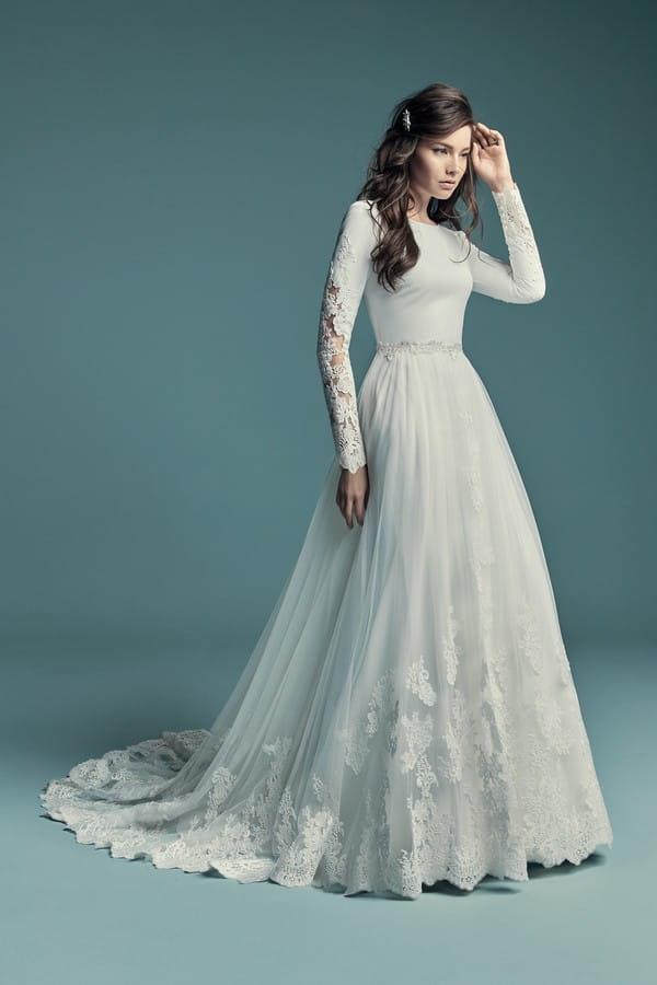 Olyssia Wedding Dress with Overskirt from the Maggie Sottero Lucienne Fall 2018 Bridal Collection