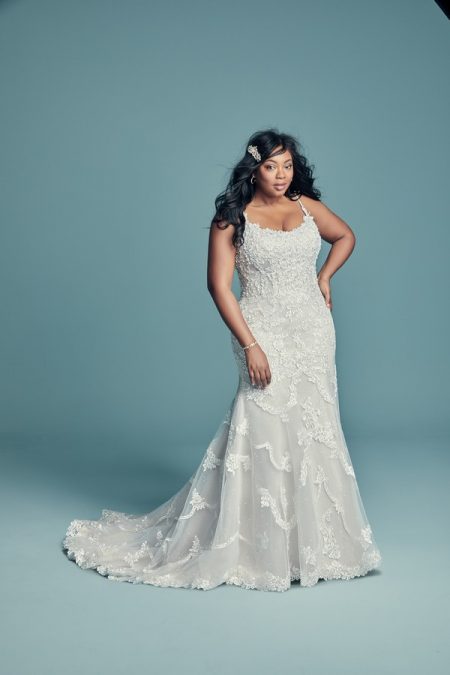 Riley Marie Plus Size Wedding Dress from the Maggie Sottero Lucienne Fall 2018 Bridal Collection