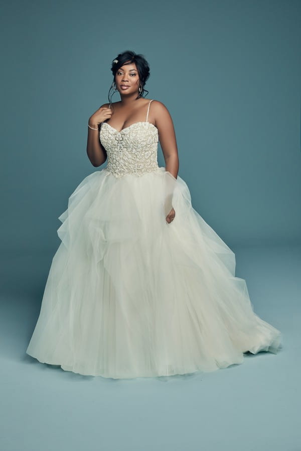 Shauna Lynette Plus Size Wedding Dress from the Maggie Sottero Lucienne Fall 2018 Bridal Collection