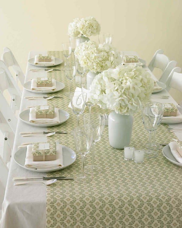 Table with Wallpaper Runner