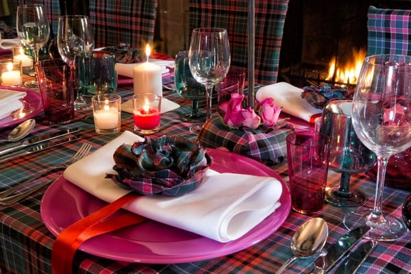 Tartan Wedding Table Styling