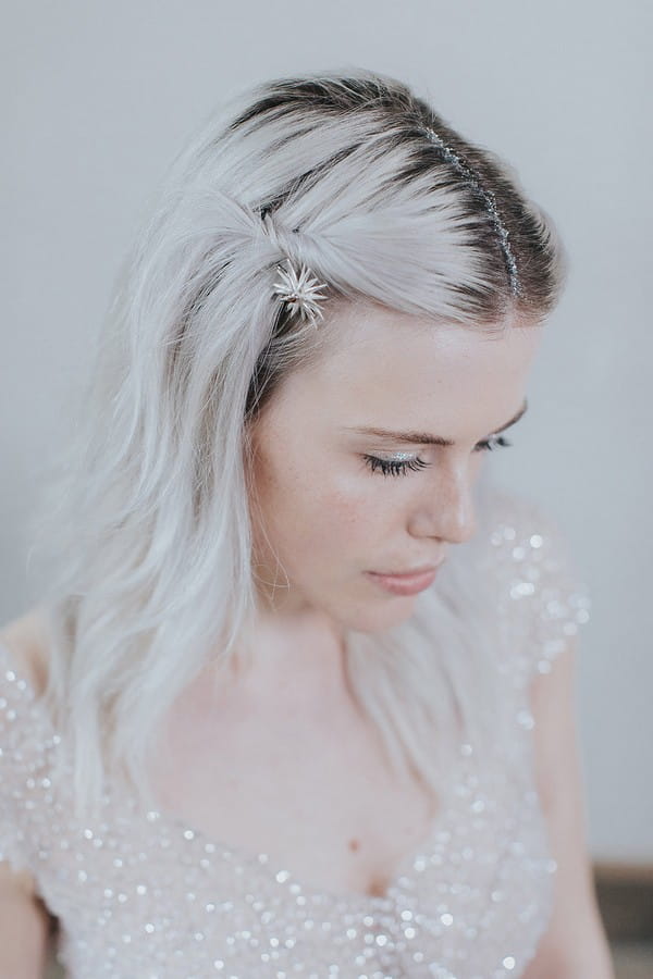 Bride with star in her hair