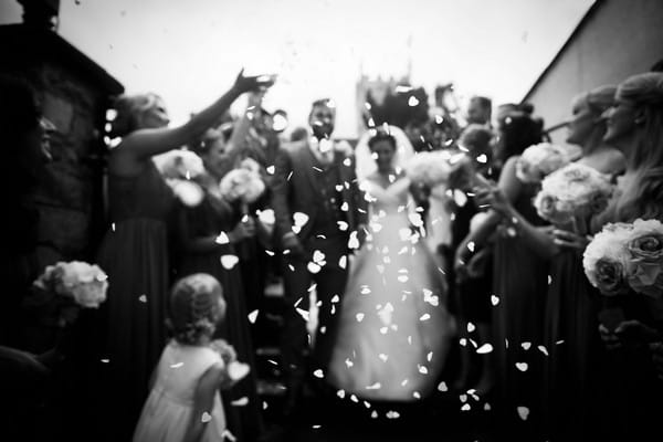 Wedding confetti shot - Picture by Bethany Lloyd-Clarke Photography