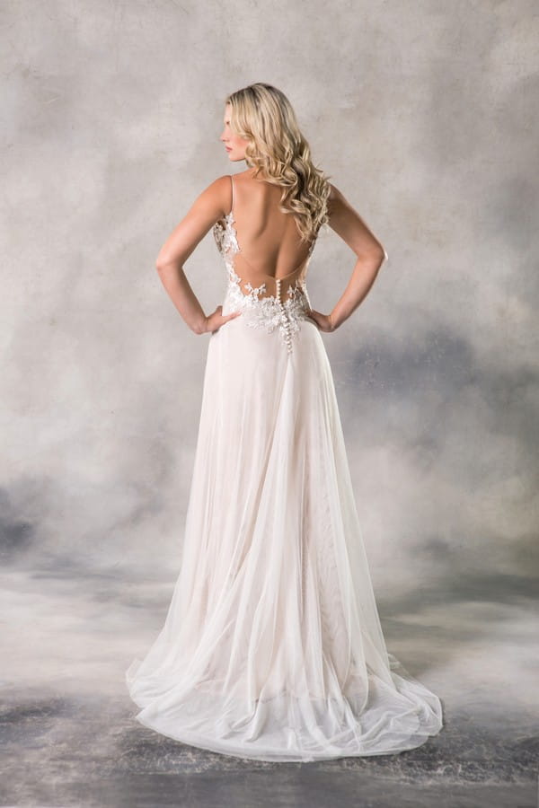 Back of Alyssa Wedding Dress from the Anna Georgina Casablanca 2019 Bridal Collection