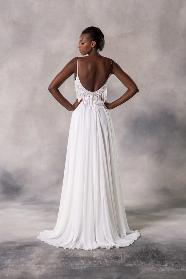 Back of Amelia Wedding Dress from the Anna Georgina Casablanca 2019 Bridal Collection