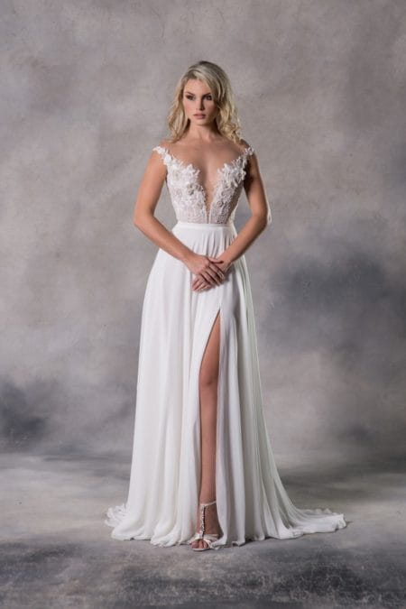 Bailey Top with Annocha Skirt from the Anna Georgina Casablanca 2019 Bridal Collection