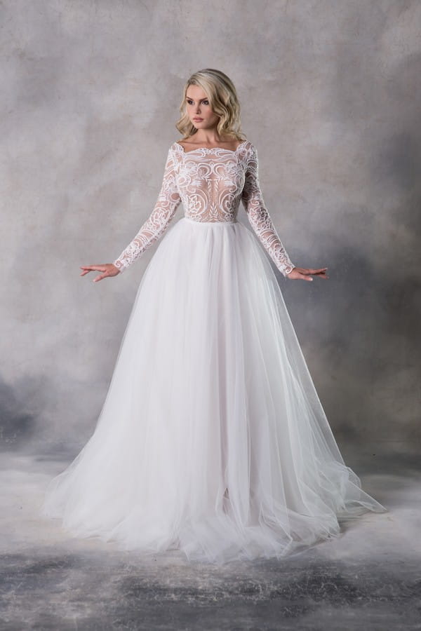 Bella Top with Emma Skirt from the Anna Georgina Casablanca 2019 Bridal Collection