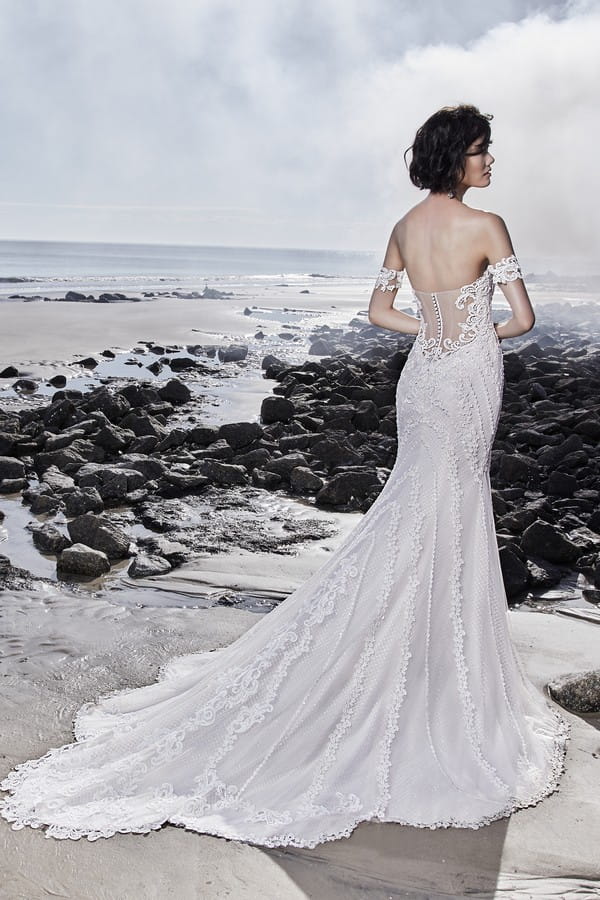 Back of Canton Wedding Dress from the Sottero and Midgley Ariya Fall 2018 Bridal Collection