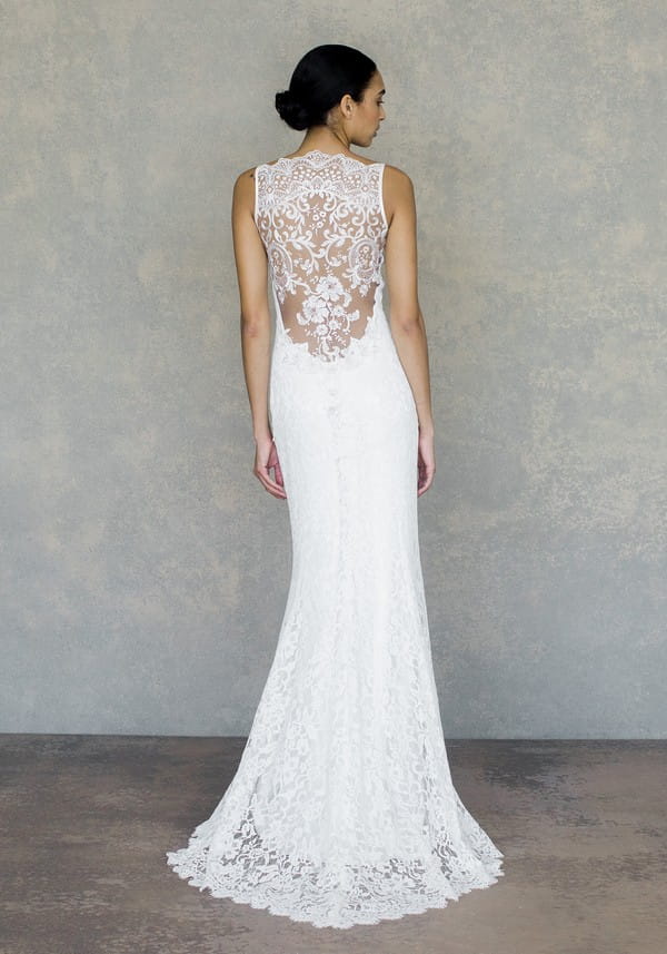 Back of Caravan Wedding Dress in Ivory from the Claire Pettibone The White Album Spring 2019 Bridal Collection