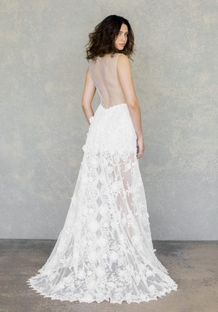 Back of Dove Wedding Dress from the Claire Pettibone The White Album Spring 2019 Bridal Collection