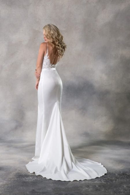 Back of Judith Wedding Dress from the Anna Georgina Casablanca 2019 Bridal Collection