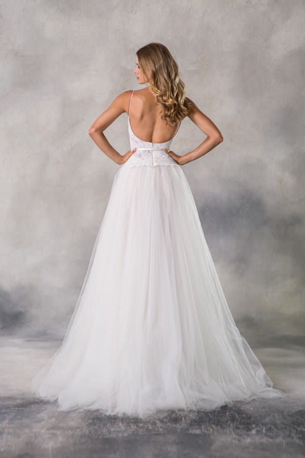 Back of Kaylen Wedding Dress from the Anna Georgina Casablanca 2019 Bridal Collection