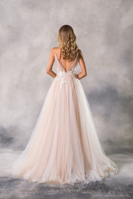 Back of Roxy Wedding Dress from the Anna Georgina Casablanca 2019 Bridal Collection