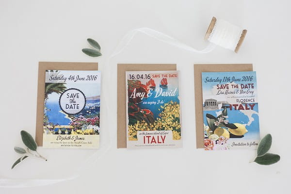 Stationery for a Wedding in Italy