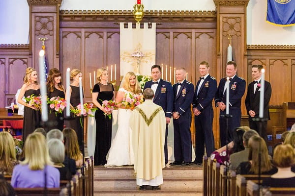 Wedding ceremony in Summerall Chapel, Charleston