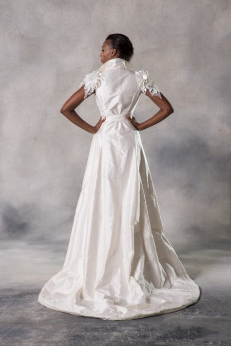 Back of Adira Wedding Dress from the Anna Georgina Couture Pandora 2019 Bridal Collection