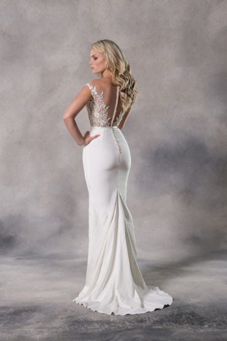 Back of Anna Wedding Dress from the Anna Georgina Couture Pandora 2019 Bridal Collection