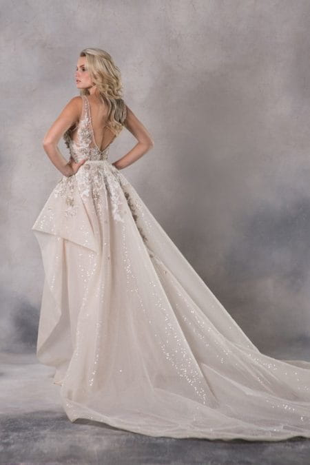 Back of Brigitte Wedding Dress from the Anna Georgina Couture Pandora 2019 Bridal Collection