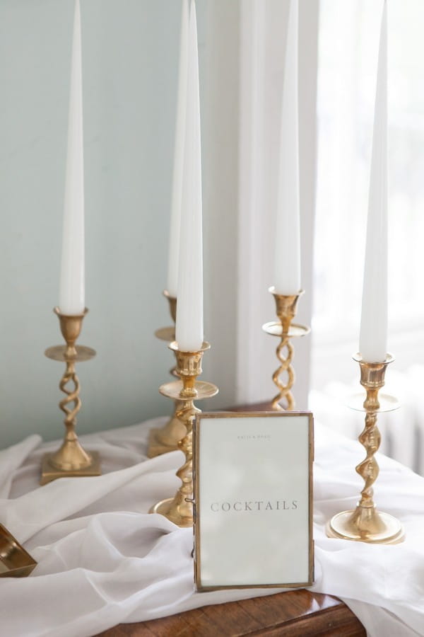 Tall white candles