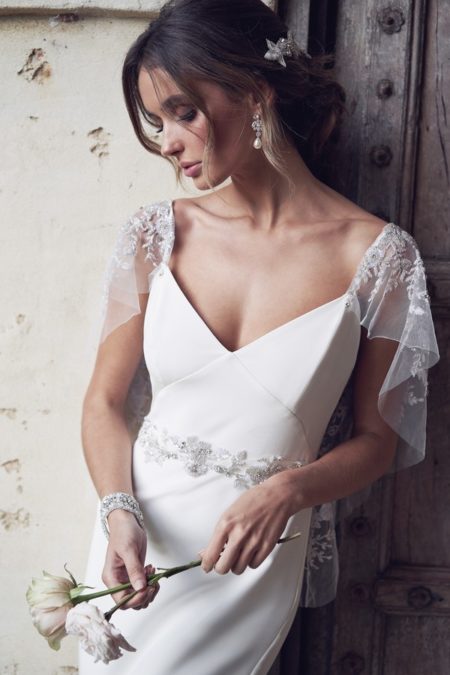 Detail on Eva Wedding Dress from the Anna Campbell Wanderlust 2019 Bridal Collection