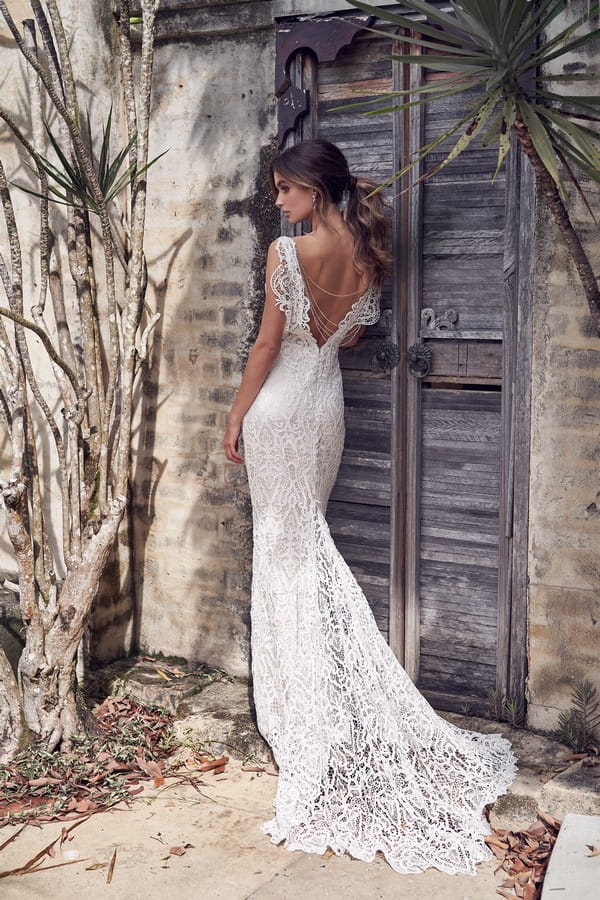Back of Kira Wedding Dress from the Anna Campbell Wanderlust 2019 Bridal Collection