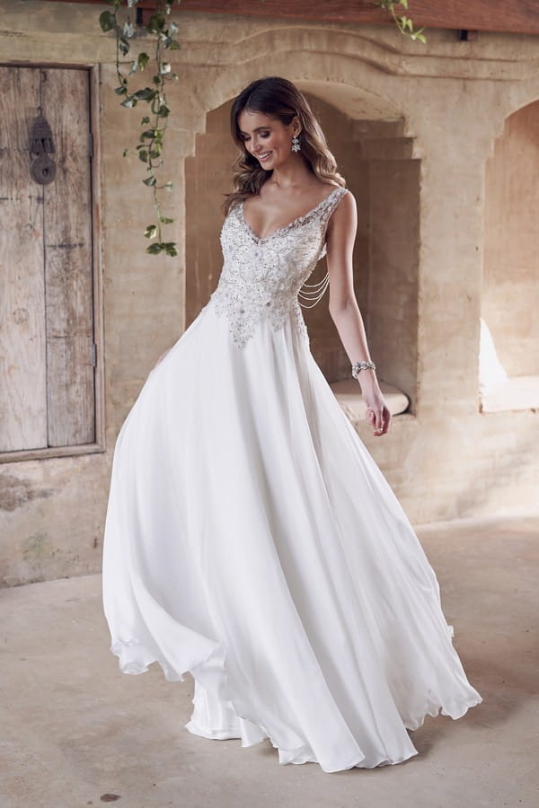 Paige Wedding Dress with Summer Skirt from the Anna Campbell Wanderlust 2019 Bridal Collection