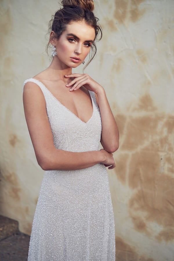 Detail on Wanda Wedding Dress from the Anna Campbell Wanderlust 2019 Bridal Collection
