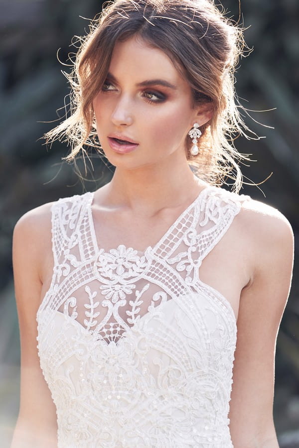 Detail on Winter Wedding Dress from the Anna Campbell Wanderlust 2019 Bridal Collection
