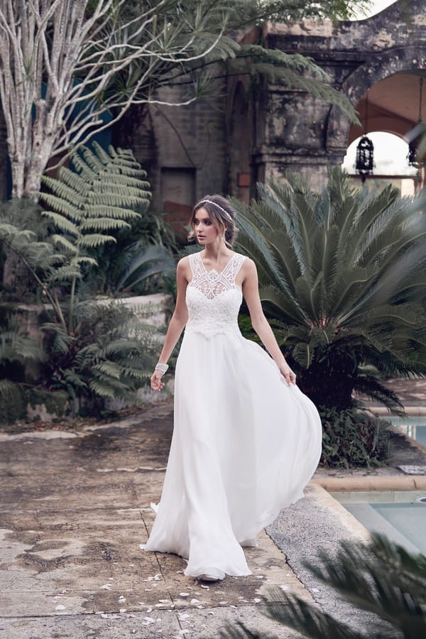 Winter Wedding Dress with Summer Skirt from the Anna Campbell Wanderlust 2019 Bridal Collection