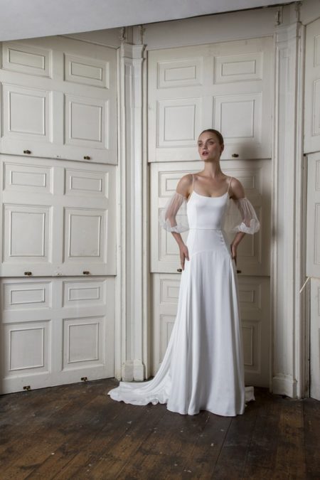 Finsbury Dress with Marylebone Sleeves from the Halfpenny London The Air That We Breathe 2019 Bridal Collection