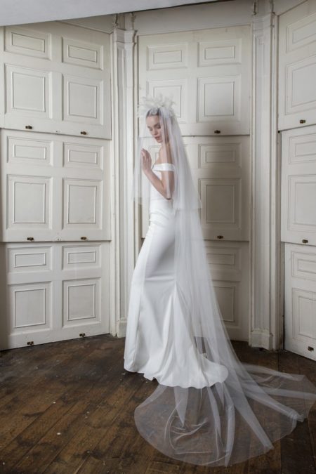 Harbour Dress with Bloomsbury Veil from the Halfpenny London The Air That We Breathe 2019 Bridal Collection