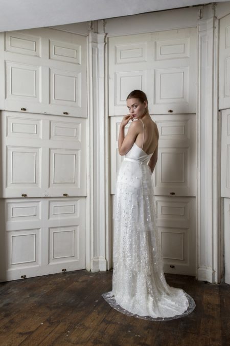 Back of Iris Cami with Camden Skirt from the Halfpenny London The Air That We Breathe 2019 Bridal Collection