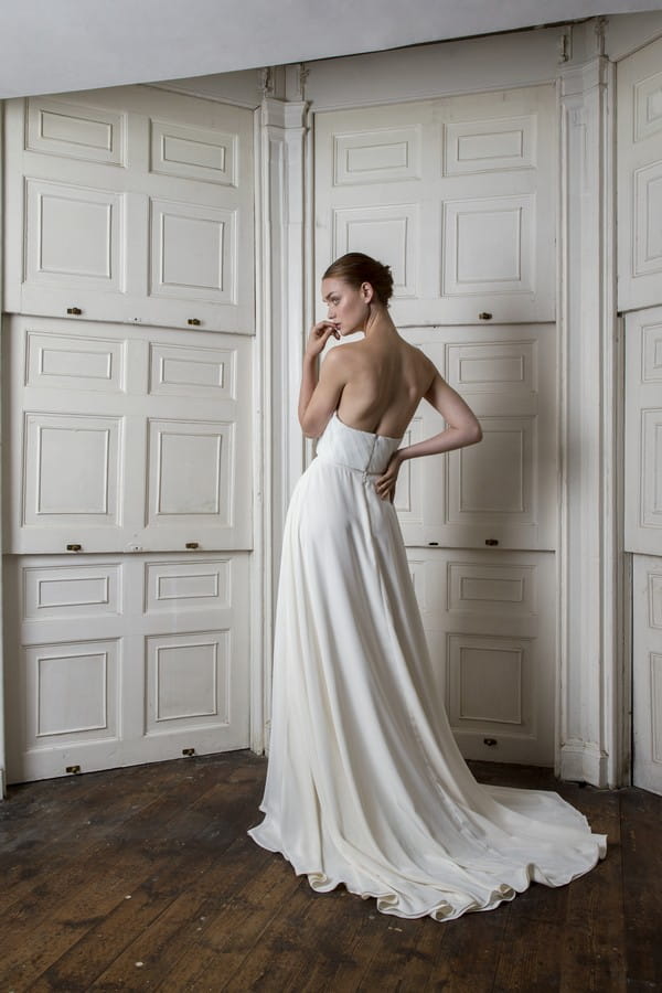 Back of Ladbroke Corset and Skirt from the Halfpenny London The Air That We Breathe 2019 Bridal Collection