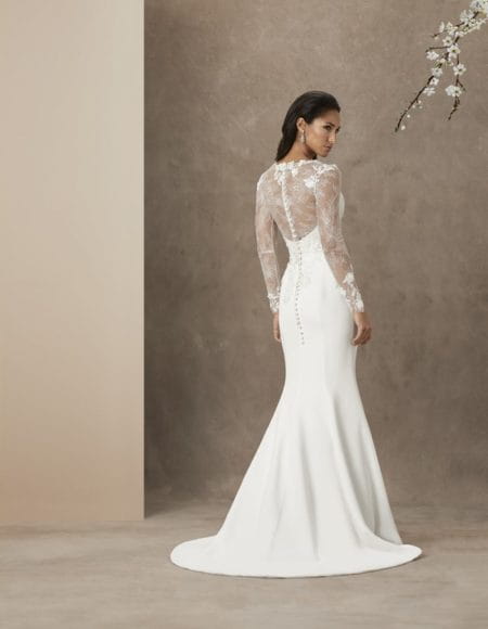 Back of Love Heart Wedding Dress from the Caroline Castigliano The Power of Love 2019 Bridal Collection