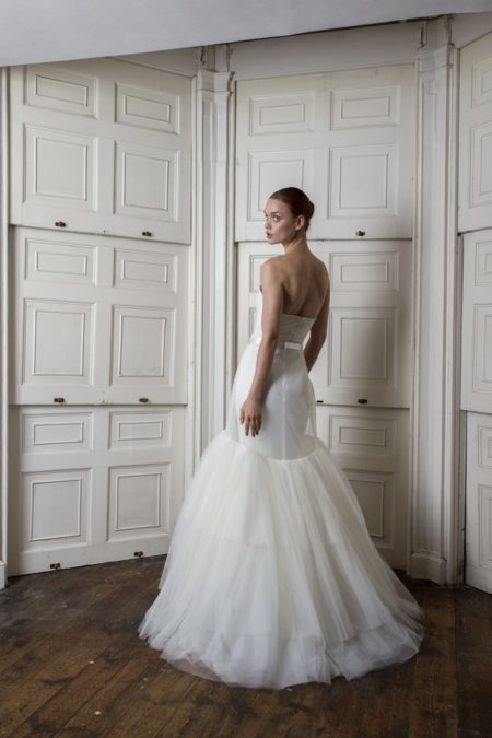 Back of Oliver Dress with Woburn Skirt from the Halfpenny London The Air That We Breathe 2019 Bridal Collection