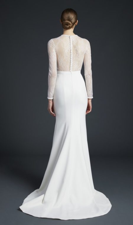 Back of Zaha Wedding Dress from the Anne Barge Fall 2019 Bridal Collection