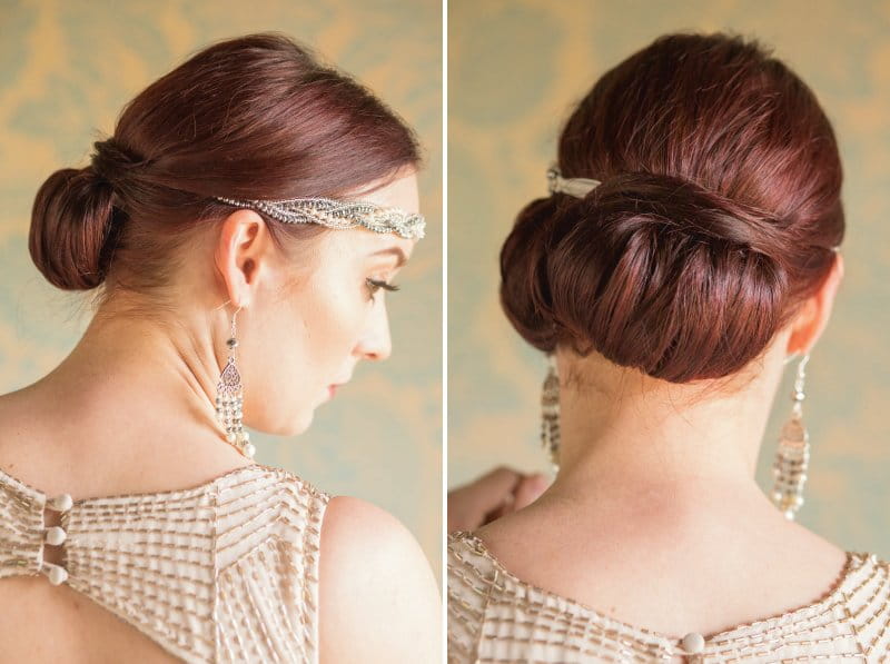 Bridesmaid's updo hairstyle