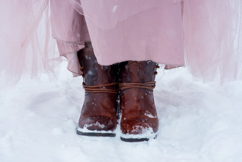 Bride's boots