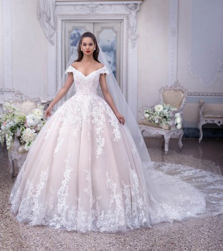 DP377 Odette Wedding Dress from the Platinum by Demetrios Clair de Lune 2019 Bridal Collection