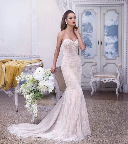 DP378 Delphine Wedding Dress from the Platinum by Demetrios Clair de Lune 2019 Bridal Collection