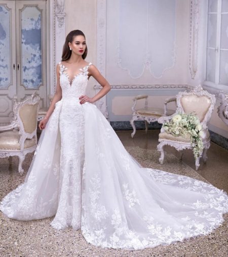 DP380 Colette Wedding Dress from the Platinum by Demetrios Clair de Lune 2019 Bridal Collection