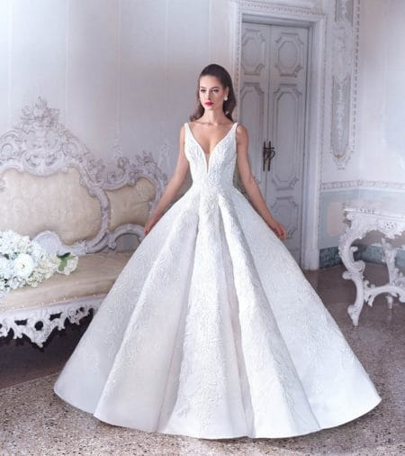 DP388 Esme Wedding Dress from the Platinum by Demetrios Clair de Lune 2019 Bridal Collection