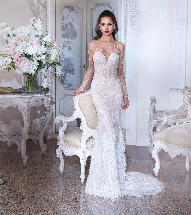 DP398 Roxanne Wedding Dress from the Platinum by Demetrios Clair de Lune 2019 Bridal Collection