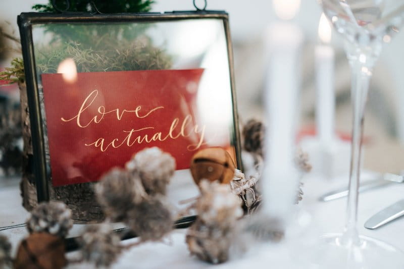 Love Actually wedding table name