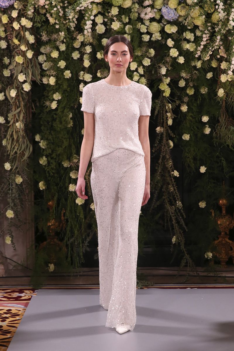 Flori Top with Fleur Trousers from the Jenny Packham 2019 Bridal Collection